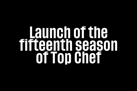 Soirée de lancement de la quinzième saison de "Top Chef" !